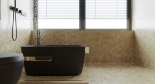 Venezia Stone Мрамор Shells Reef Beige Leather 20Mm