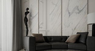 Venezia Stone Мрамор Covelano Silver 20Mm