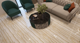 Venezia Stone Мрамор Serpeggiante Gold 20Mm