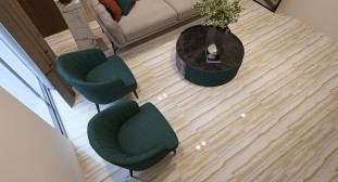 Venezia Stone Мрамор Serpeggiante Gold 20Mm