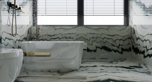 Venezia Stone Мрамор Panda White 20Mm