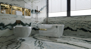 Venezia Stone Мрамор Panda White 20Mm