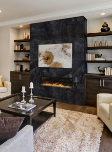 Venezia Stone CROSS CUT Кварцит Brilliant Black Cross Cut 20Mm