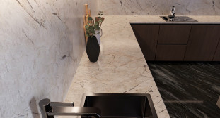 Venezia Stone Кварцит Atlantic White 20Mm