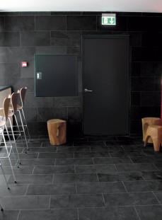 Venezia Stone Сланец Brazil Pure Black Natural Cut 600X300 12Mm