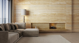 Venezia Stone НЕЗАПОЛНЕННЫЙ Травертин Travertine Striato Незаполненный Honed 20Mm