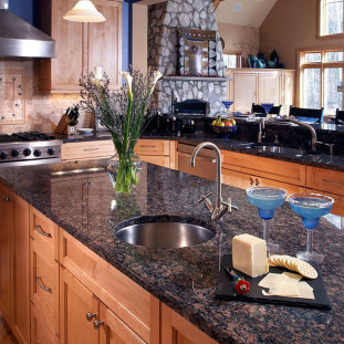 Venezia Stone Гранит Tan Brown Полоса 30Mm