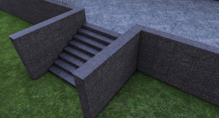 Venezia Stone Гранит Black Galaxy 600X300 18Mm
