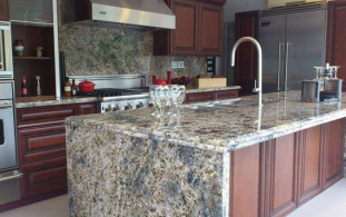 Venezia Stone Гранит Blue Flower 20Mm