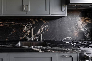 Venezia Stone Гранит Titanium Nord Полоса 30Mm