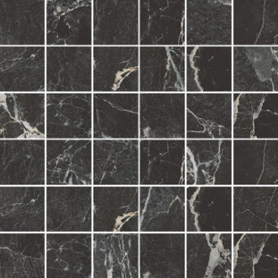 Vitra Marmori Mosaic Сан Лорен Черный (5x5) 30x30