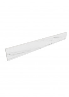 Ametis Supreme Плинтус SM01 7x60 полир. белый