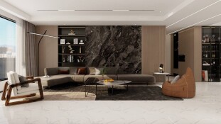 Basconi Home Calacatta White BHW-0021 Calacatta White 600x1200x8 full body polished (sinking ink)